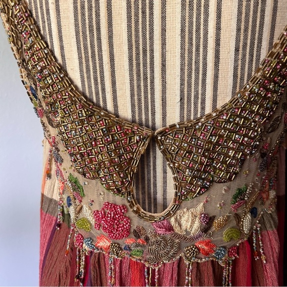 Sportmax Defile Plaid Beaded Sleeveless Mini Dress Sz 10 US - Picture 13 of 14